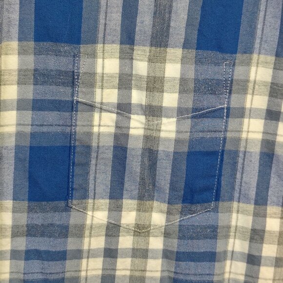 UNTUCKit FIANO Shirt Mens Size XXL Blue Check Plaid Long Sleeve Cotton Button Do - Picture 3 of 12